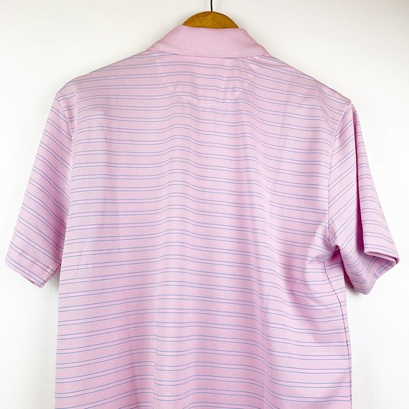 BROOK BROTHERS Pink Blue Striped Polo Shirt S NEW - Picture 4 of 9